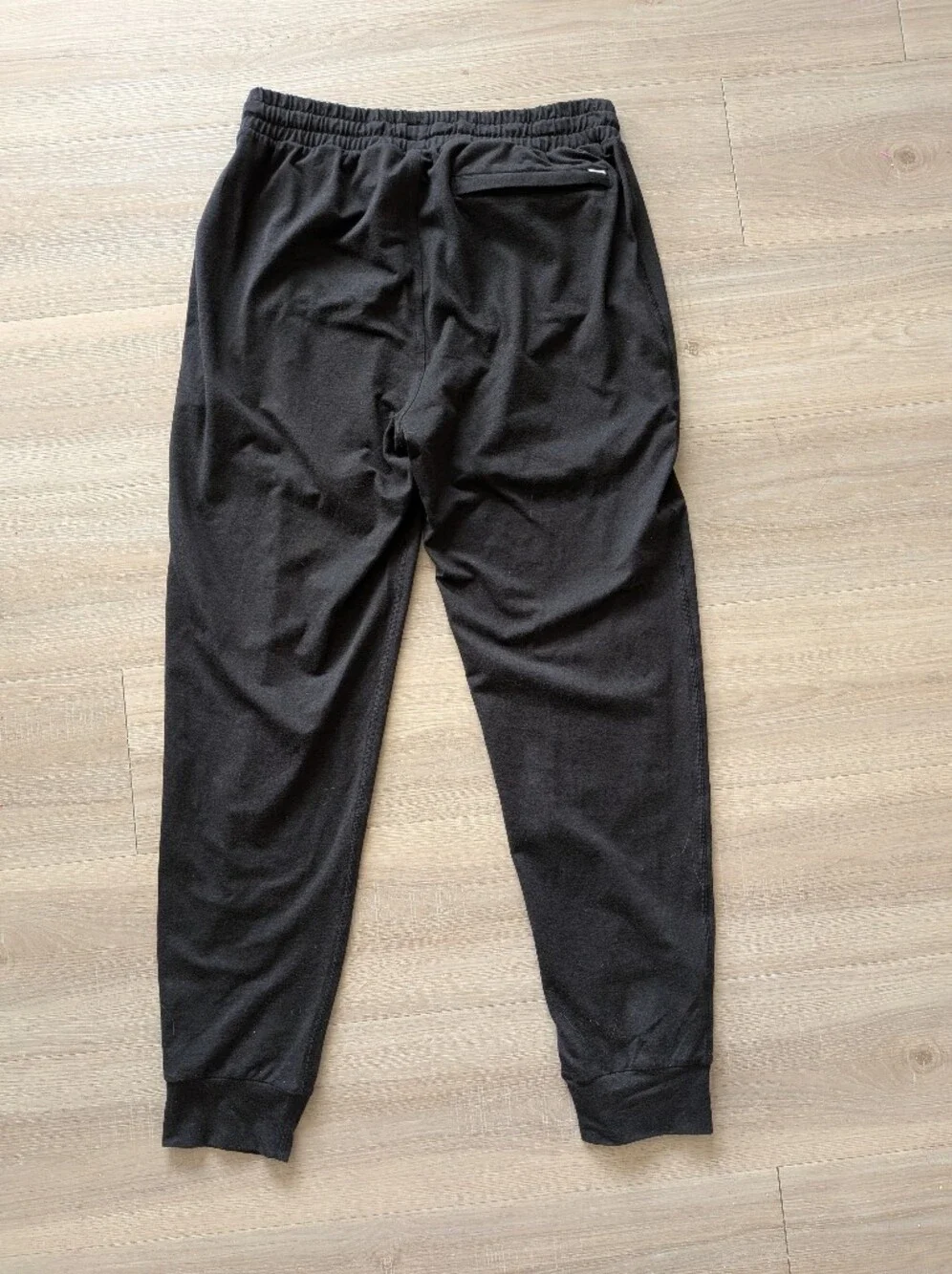 Vuori Black Men's Joggers with White Drawstring